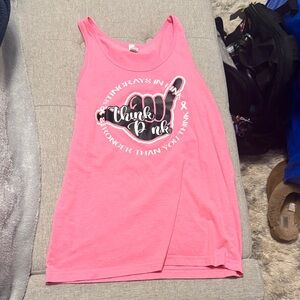 Pink Graphic Tank Top